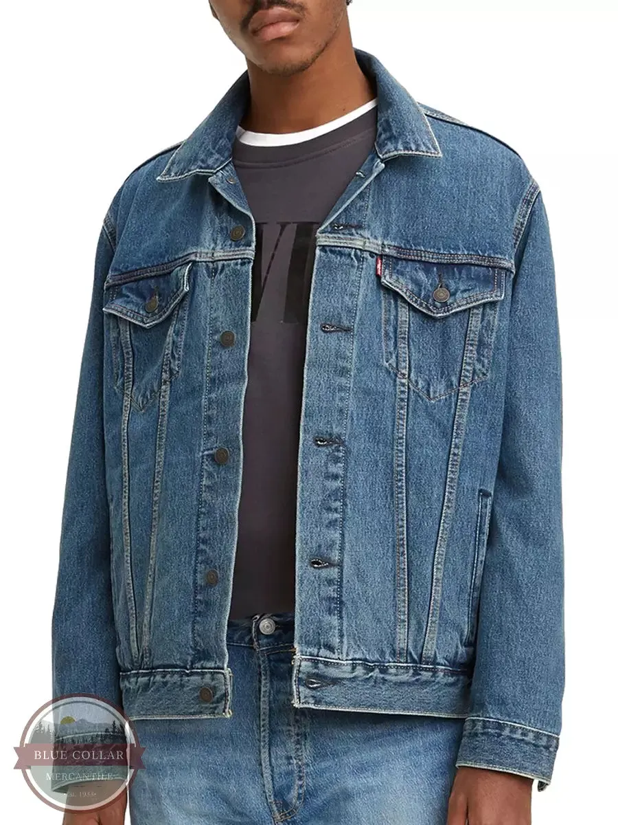 72334-0130 Denim Relaxed Trucker Jacket