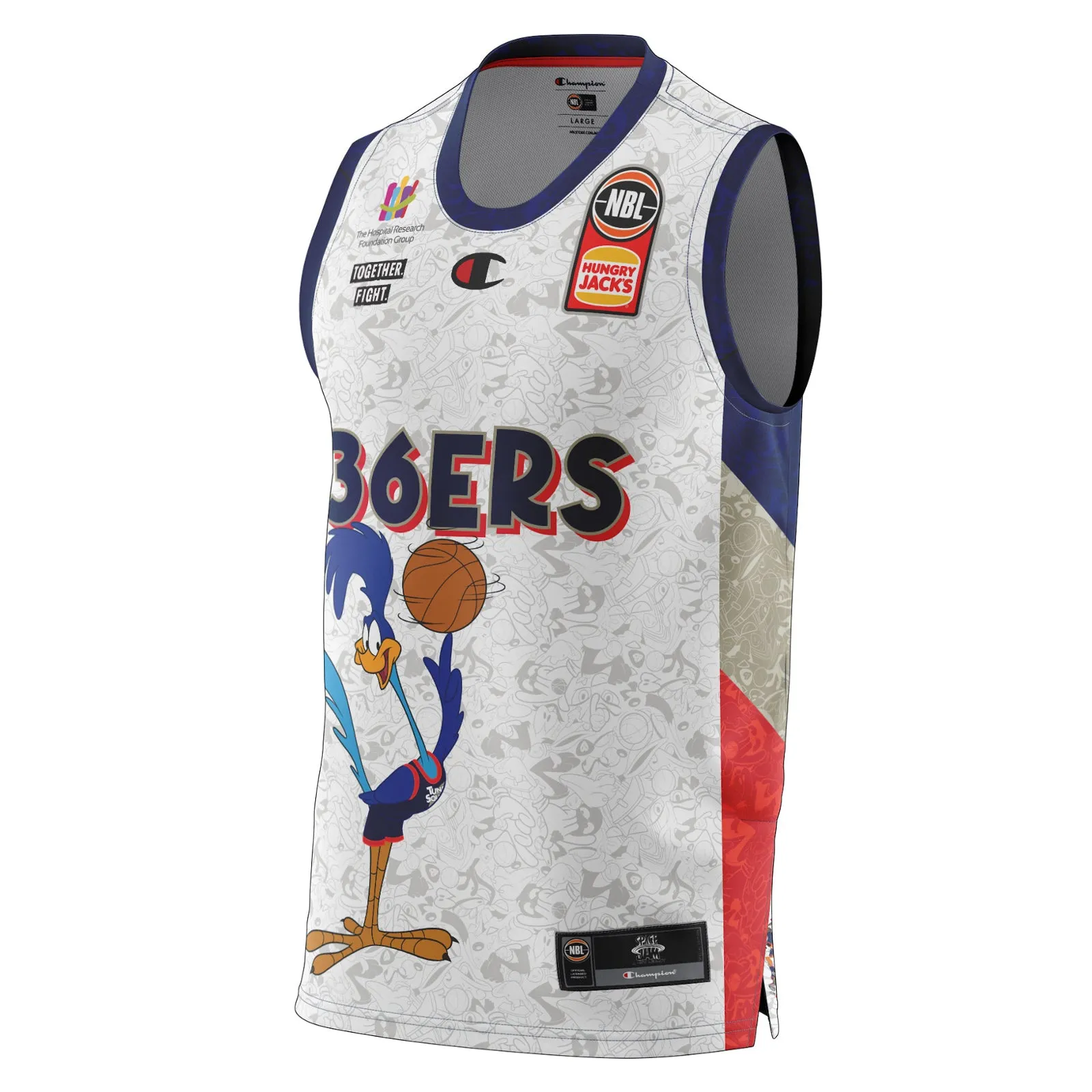 Adelaide 36ers Youth Kids Space Jam Authentic Jersey NBL Basketball by Champion