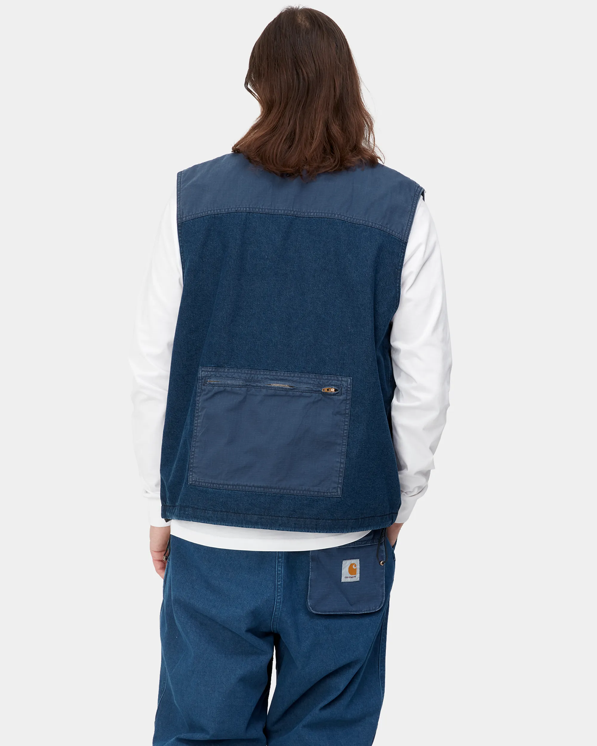 Alma Vest - Blue stone washed