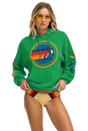 AVIATOR NATION HAIGHT ASHBURY RELAXED PULLOVER HOODIE - KELLY GREEN