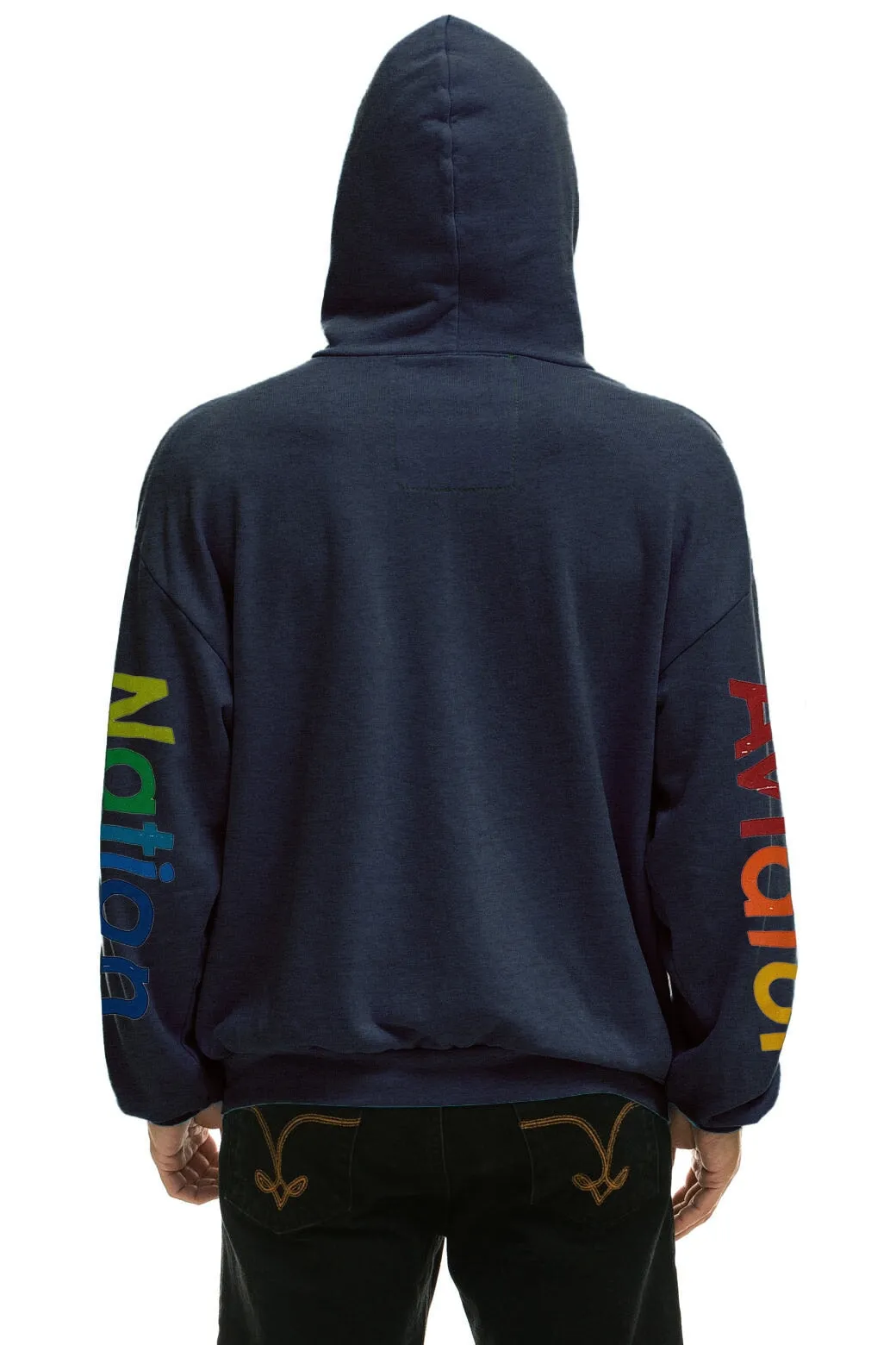 AVIATOR NATION  RELAXED PULLOVER HOODIE - NAVY