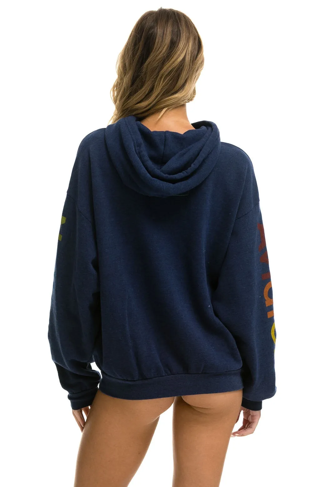 AVIATOR NATION  RELAXED PULLOVER HOODIE - NAVY