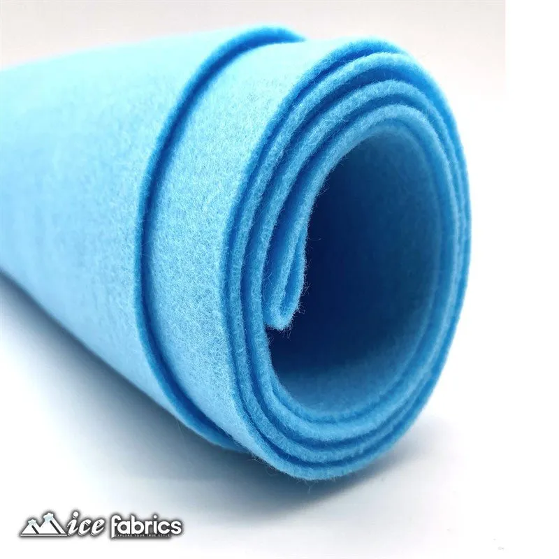 Baby Blue Acrylic Wholesale Felt Fabric 1.6mm Thick