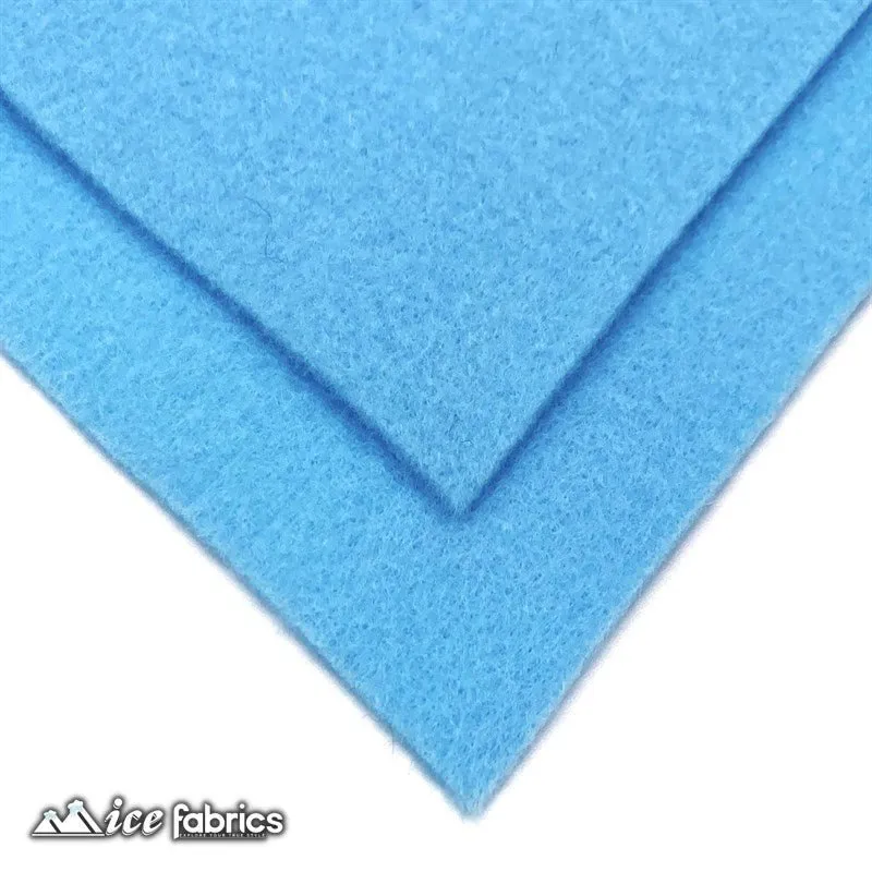 Baby Blue Acrylic Wholesale Felt Fabric 1.6mm Thick