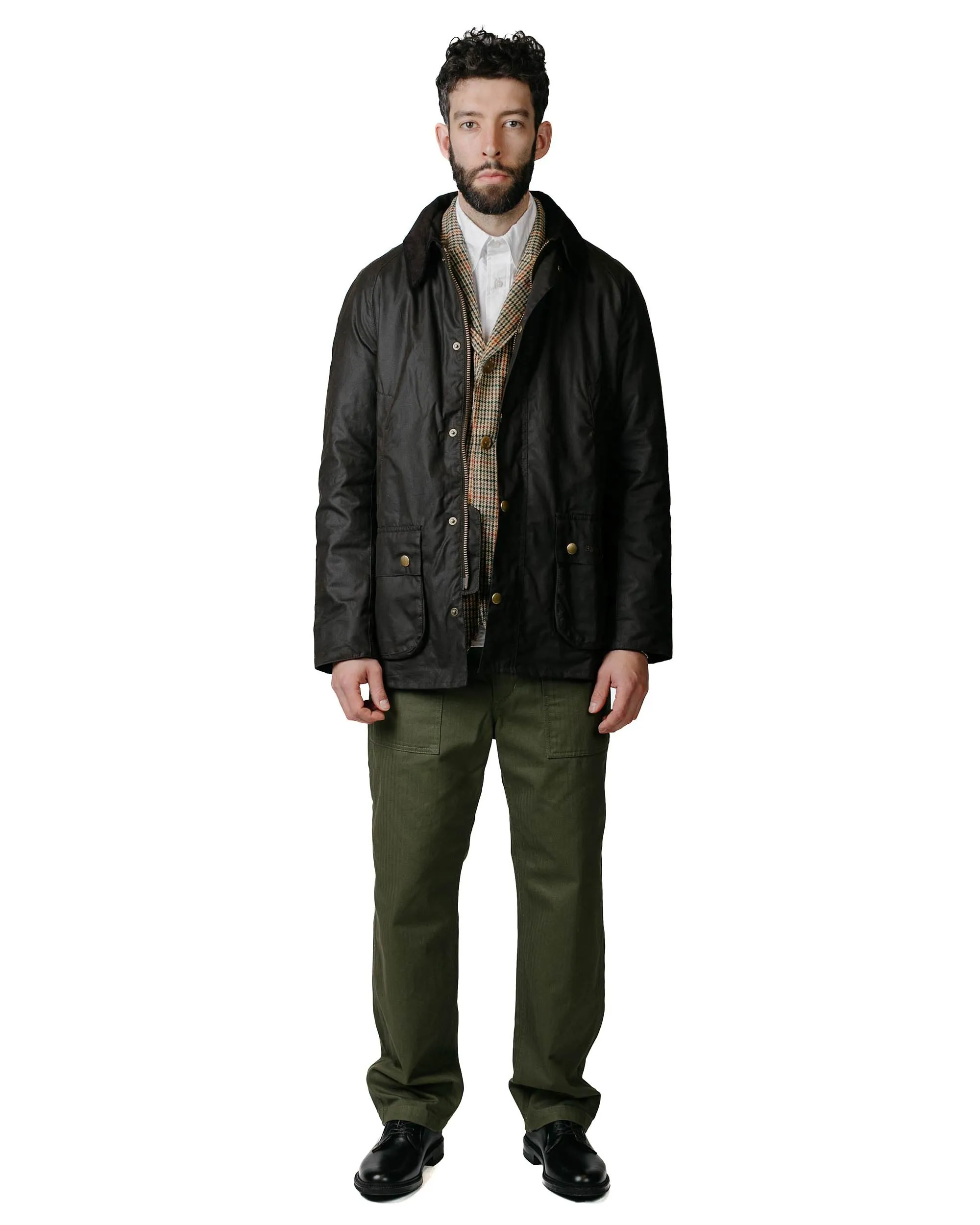 Barbour Ashby Wax Jacket Olive