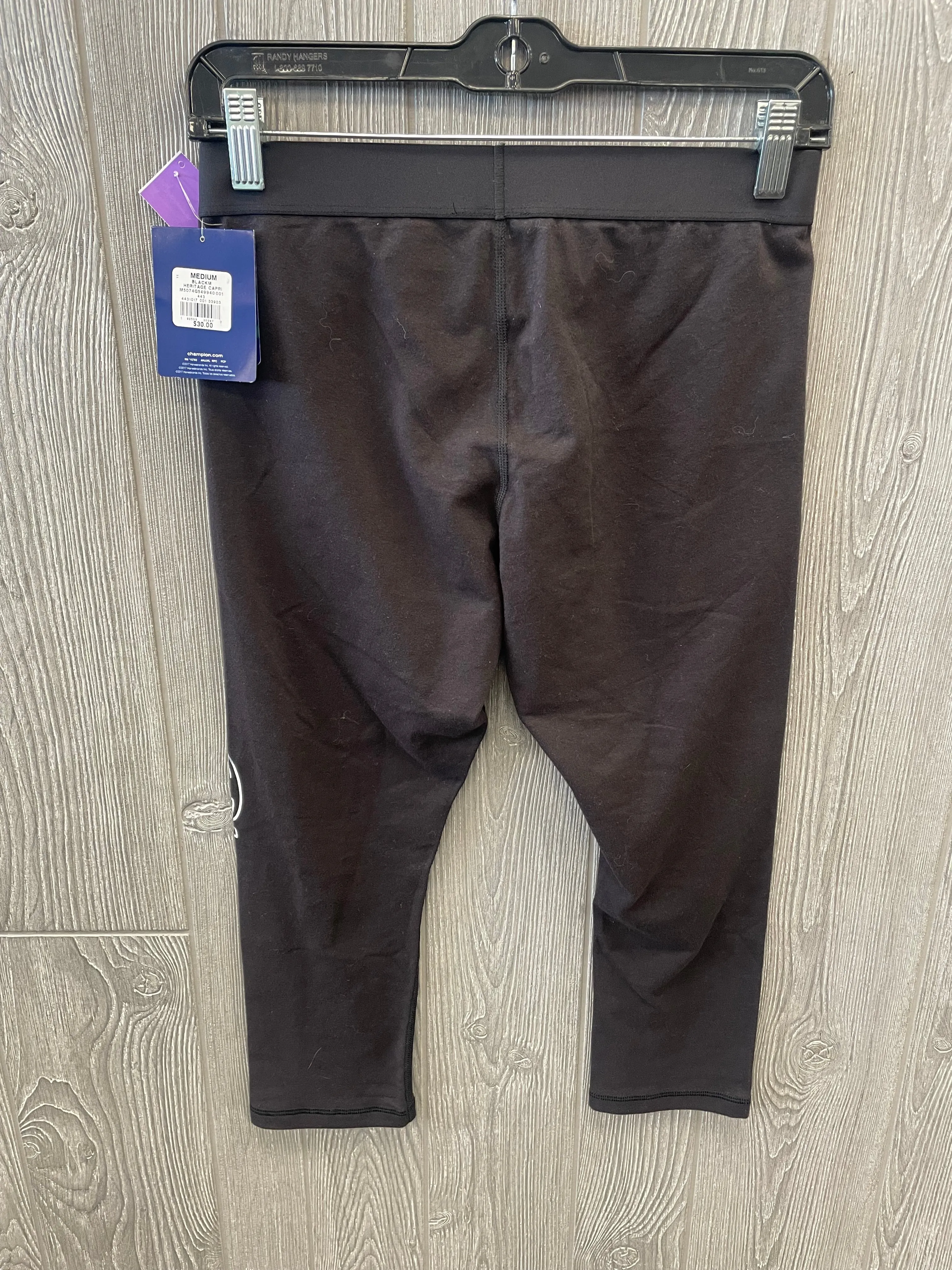 Black Athletic Capris Champion, Size M