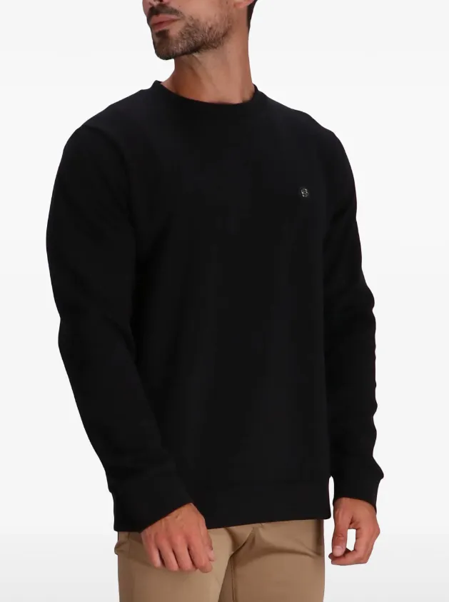 BOSS logo-patch crew-neck sweatshirt