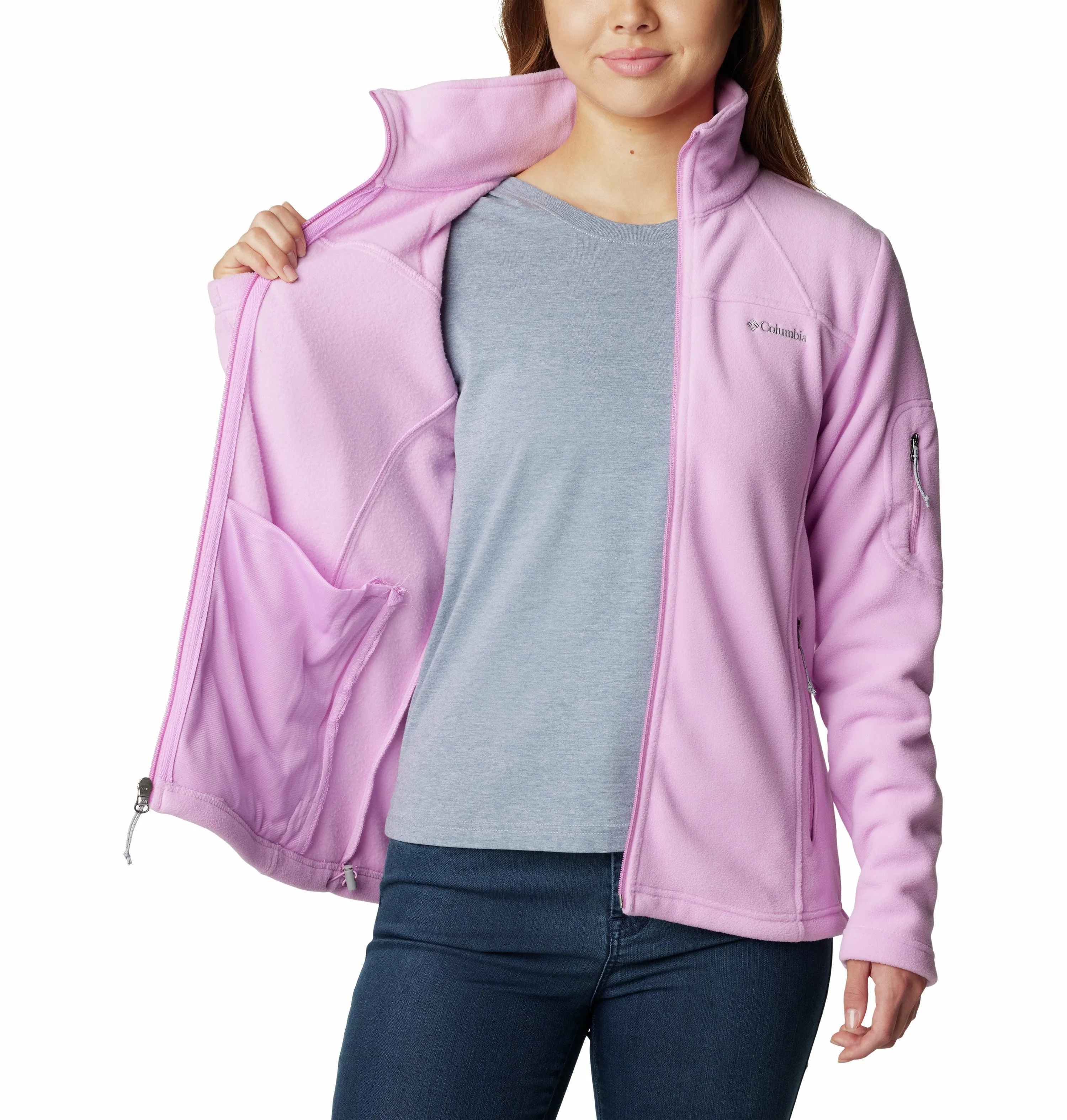 Columbia Ladies Fast Trek II regular Fit Full Zip Fleece-COSMIC