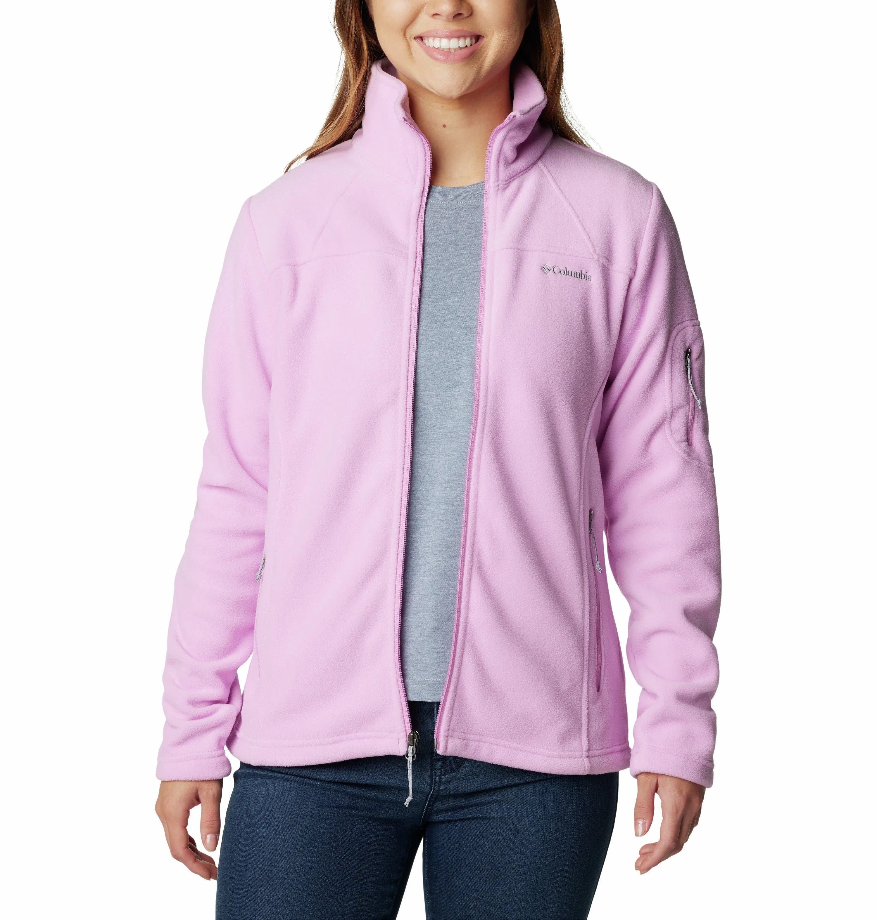 Columbia Ladies Fast Trek II regular Fit Full Zip Fleece-COSMIC