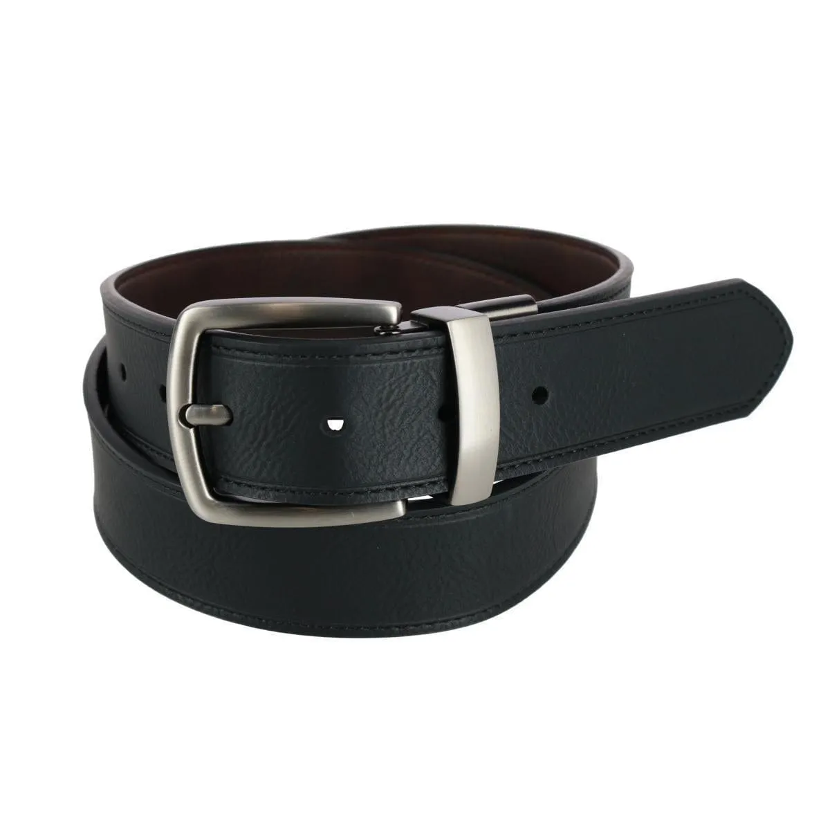 Columbia Men's Reversible Dress Belt with Embossed Buckle