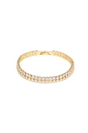 Crystal Double Layered Tennis Bracelet