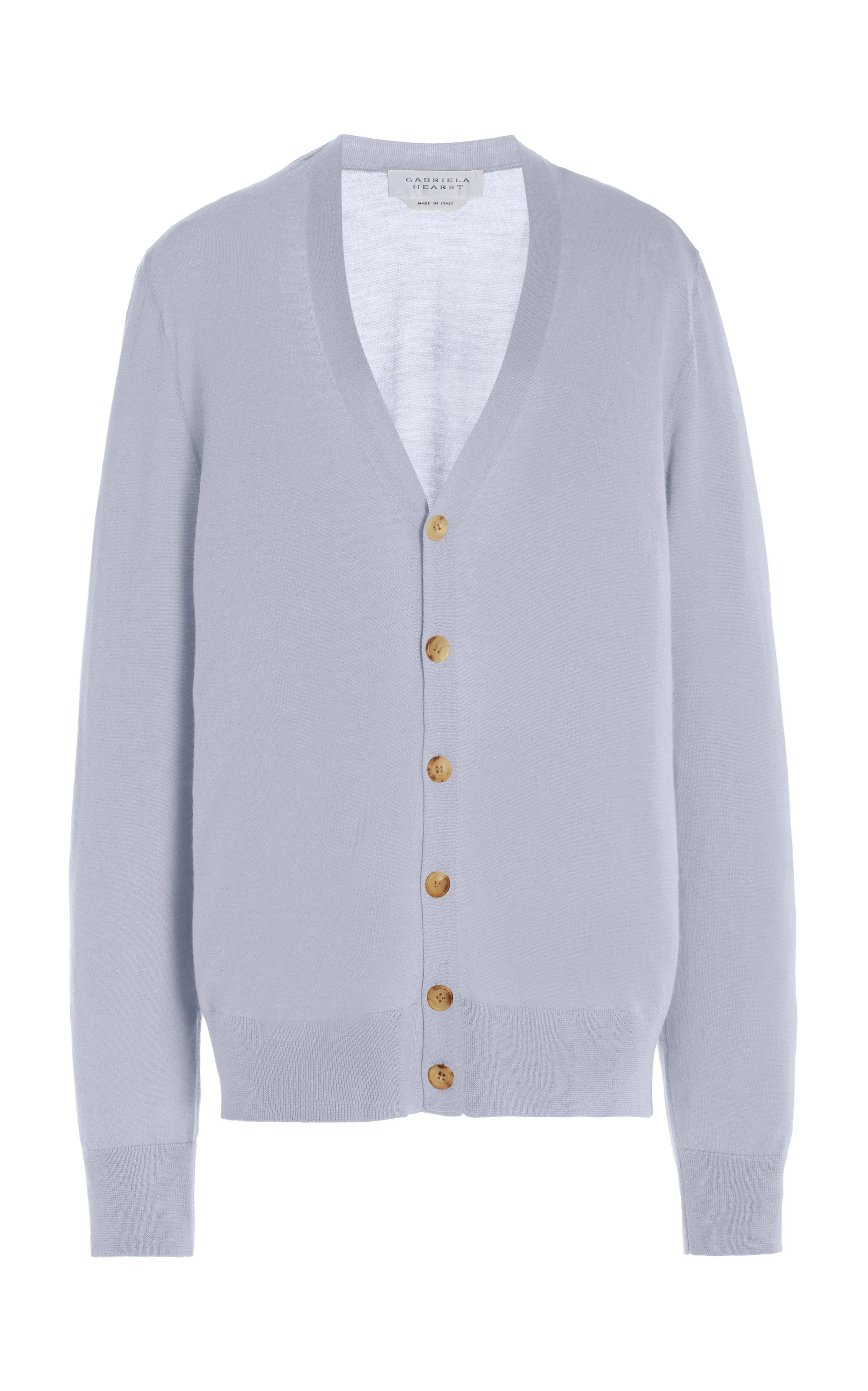 Duke Knit Cardigan in Halogen Blue Cashmere