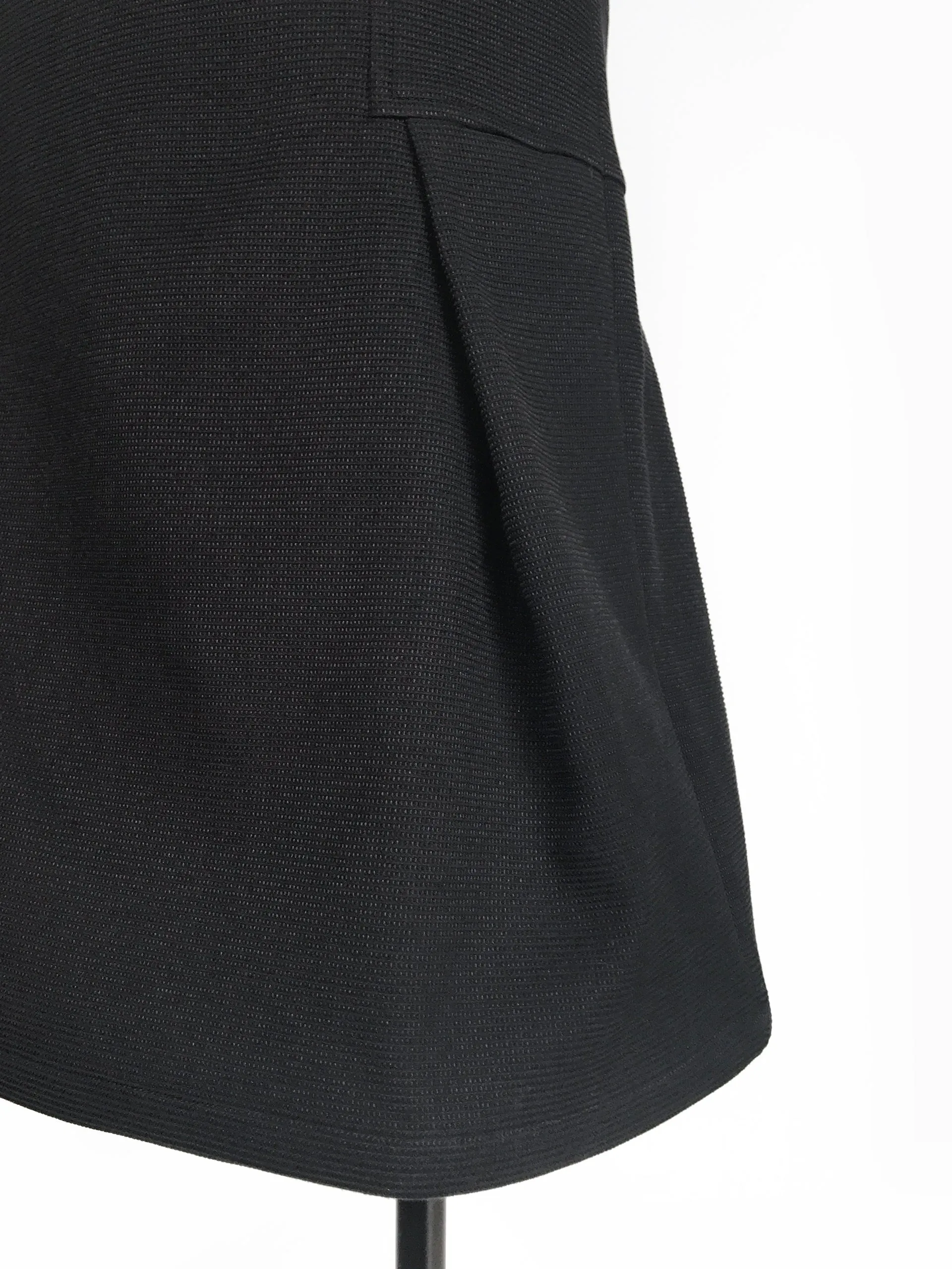 Further Sale! Black Flounce Wide Hem Skirt