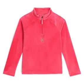 Girls Shimmer Bug Half Zip - Prism Pink