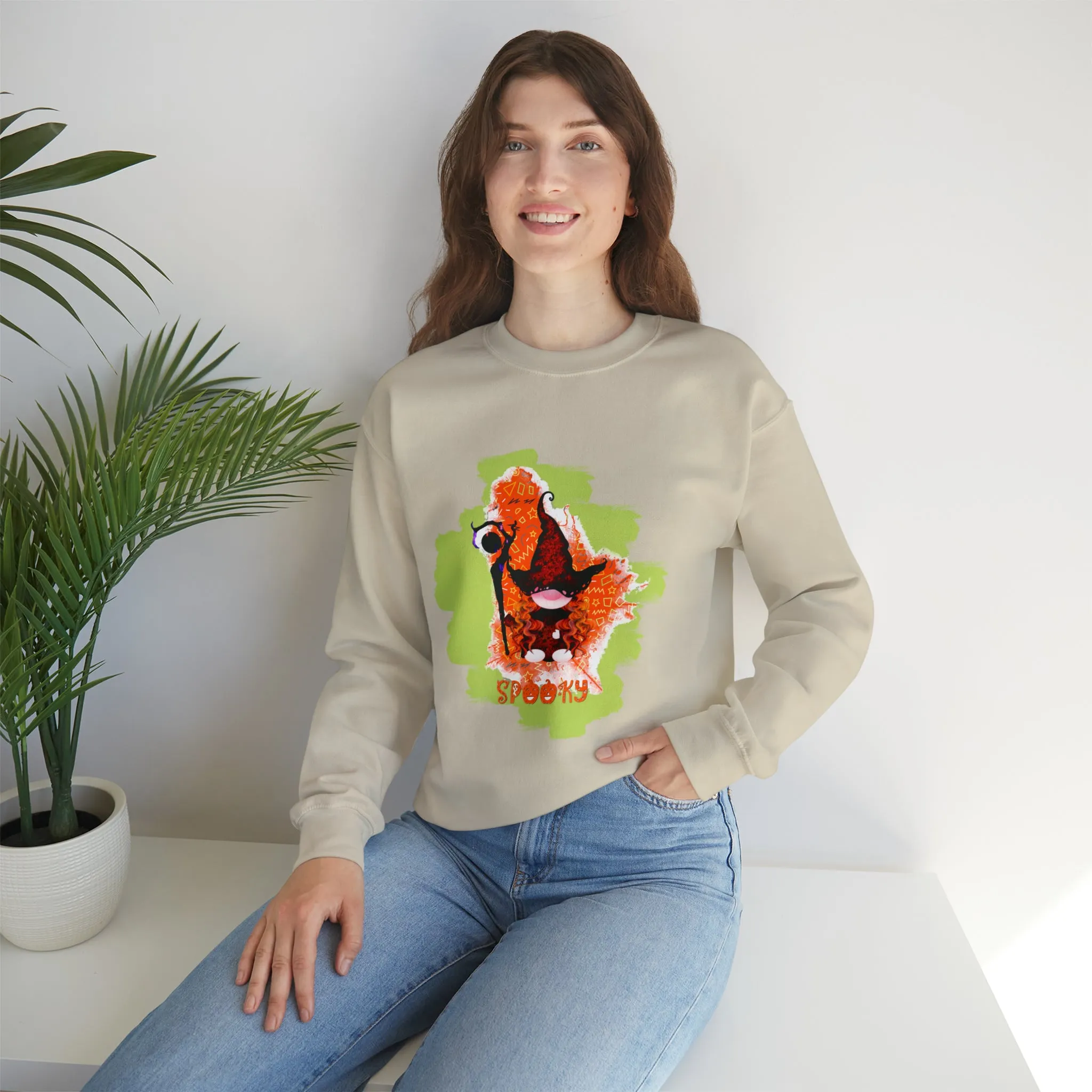 Gnome witch Unisex Heavy Blend™ Crewneck Sweatshirt