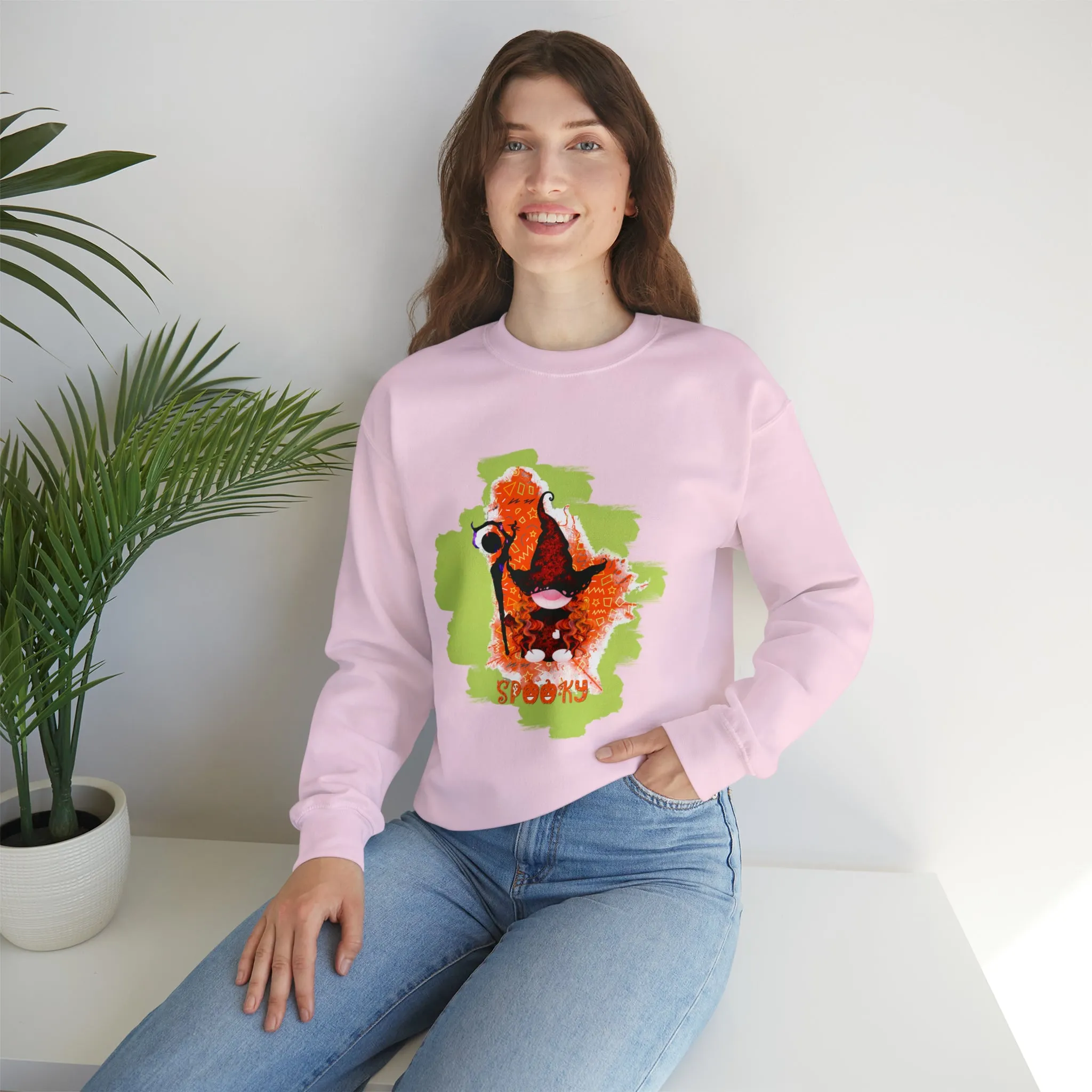 Gnome witch Unisex Heavy Blend™ Crewneck Sweatshirt