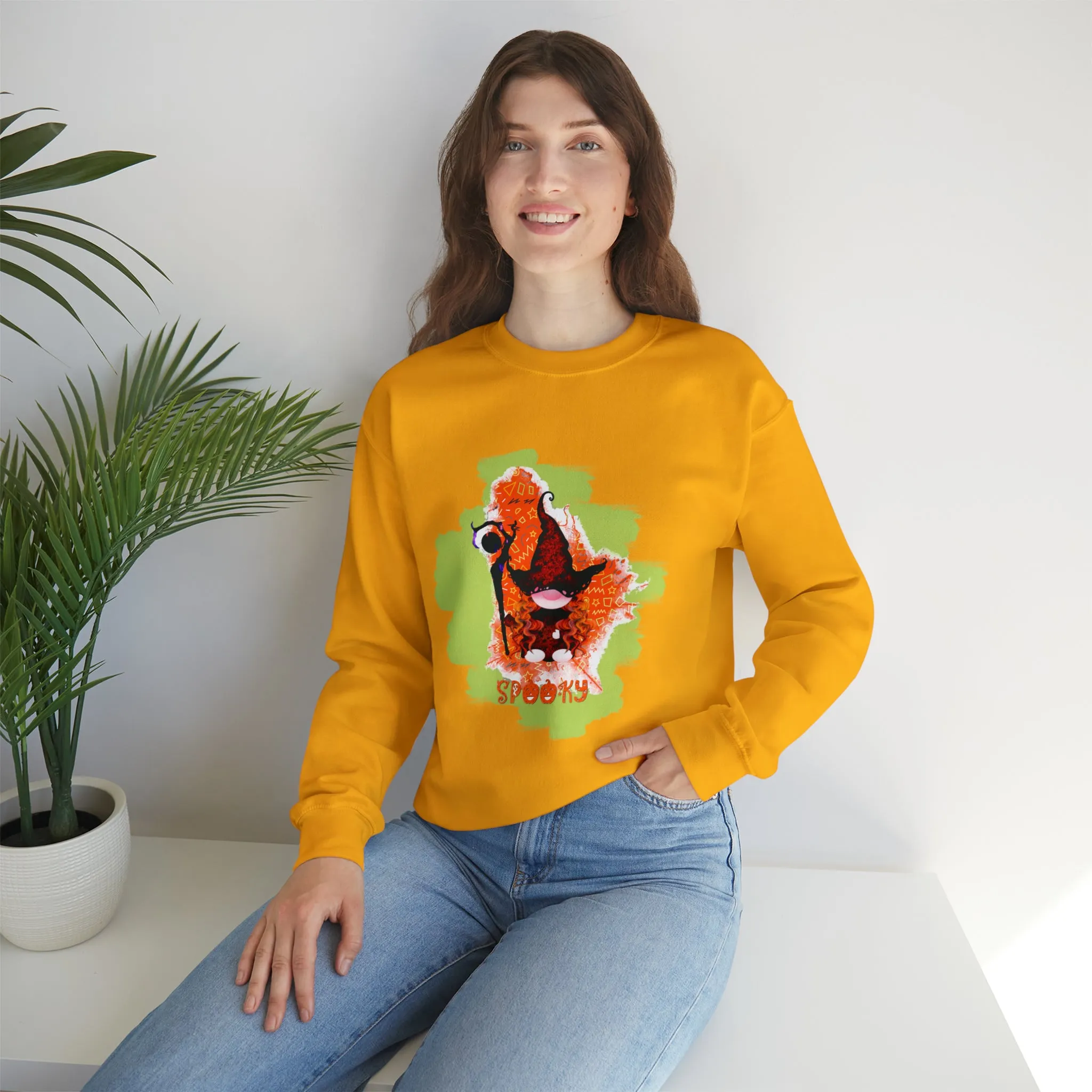 Gnome witch Unisex Heavy Blend™ Crewneck Sweatshirt