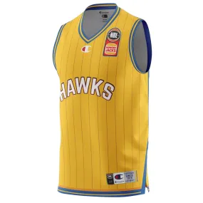 Illawarra Hawks 2022/23 Authentic V Neck Mens Heritage Jersey NBL Basketball by Champion