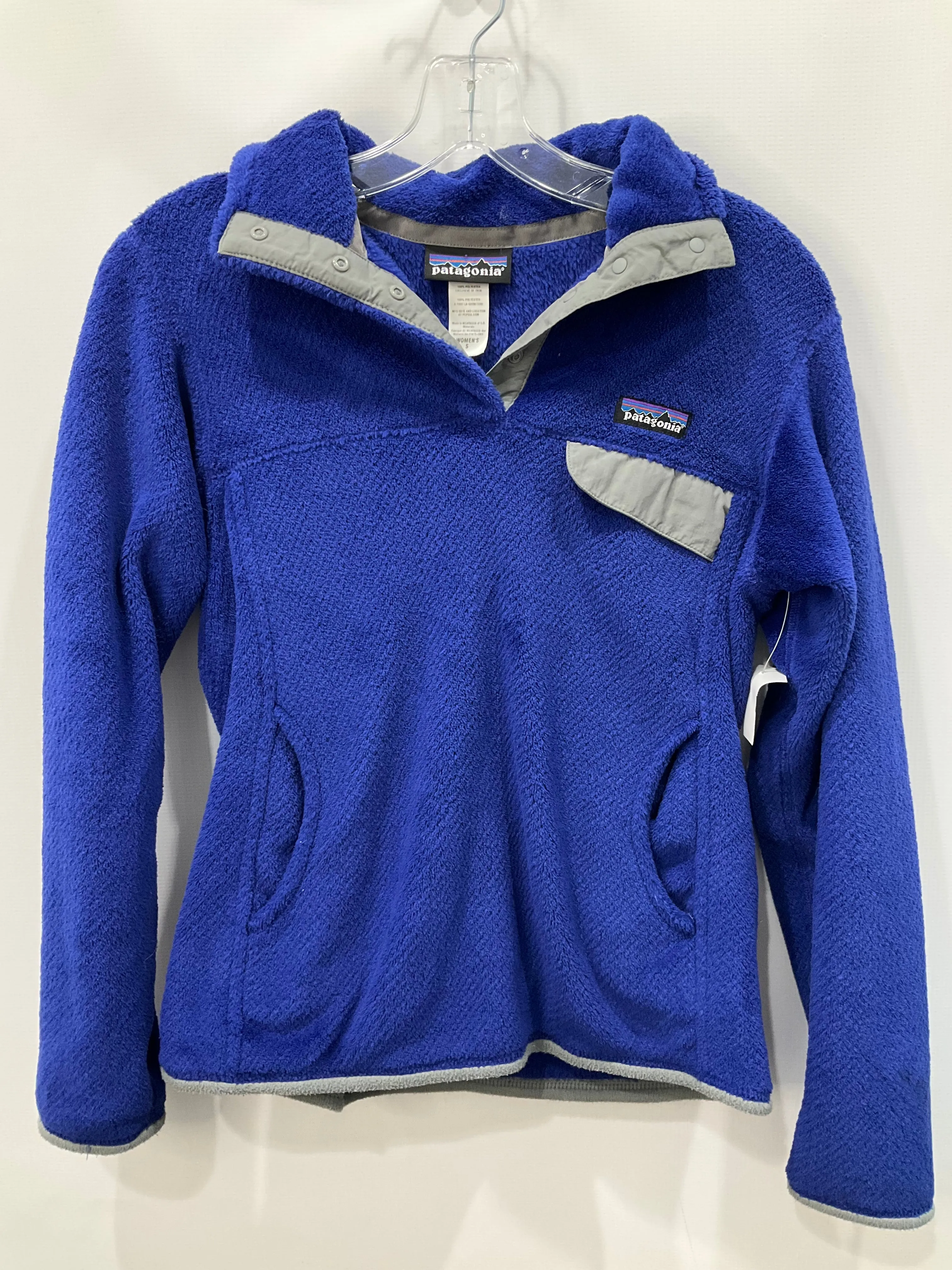 Jacket Fleece By Patagonia In Blue, Size: S