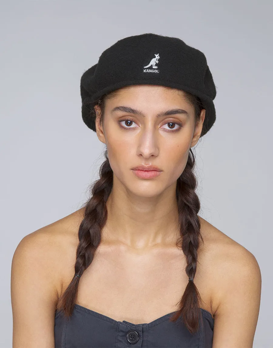 Kangol 504 Black Wool Cap