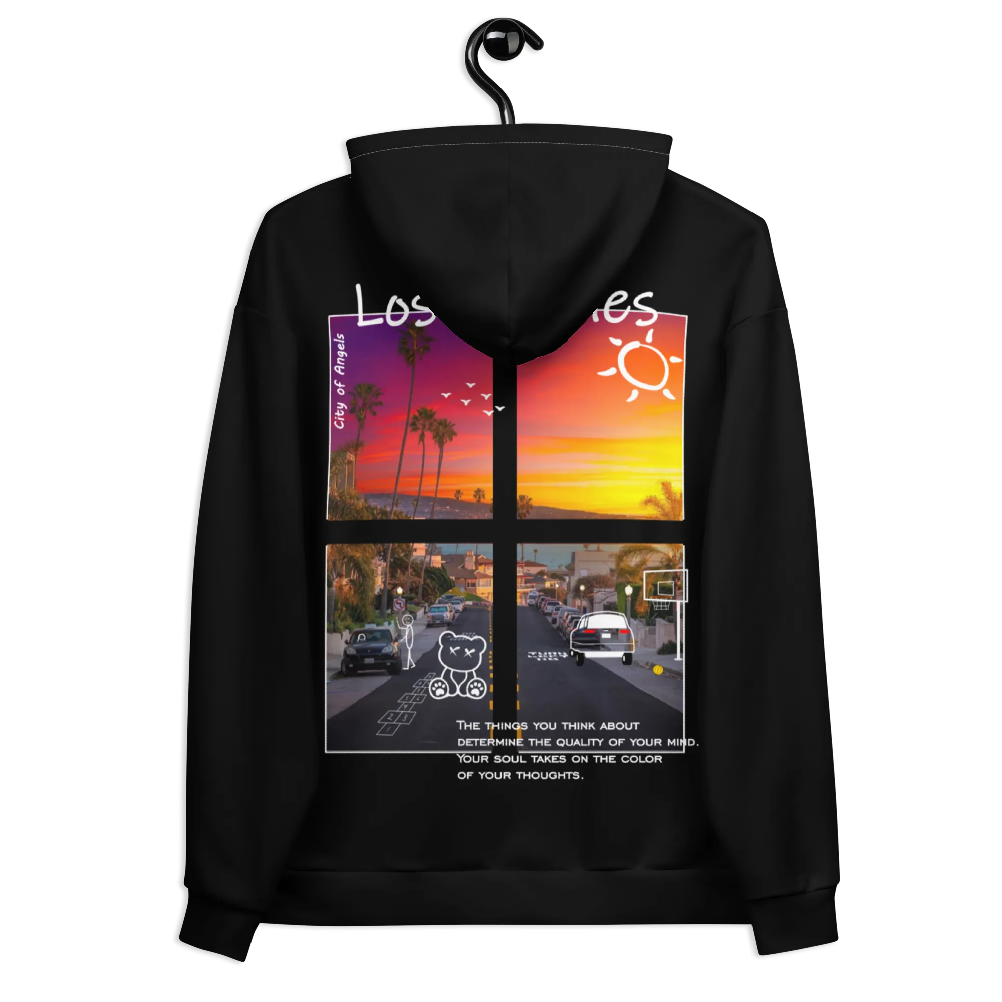 Men's Culture Theme And Quote Drop Shoulder Hoodie