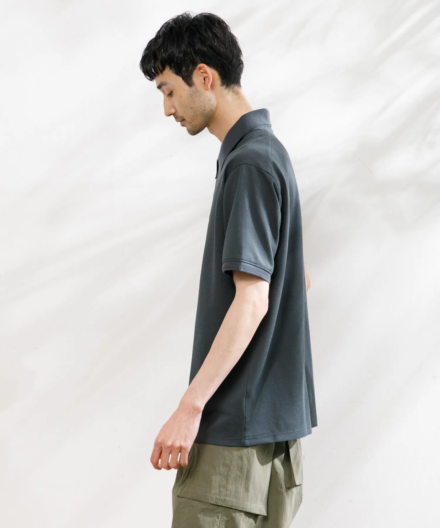 【MEN】THE NORTH FACE PURPLE LABEL Moss Stitch Field Short Sleeve Polo