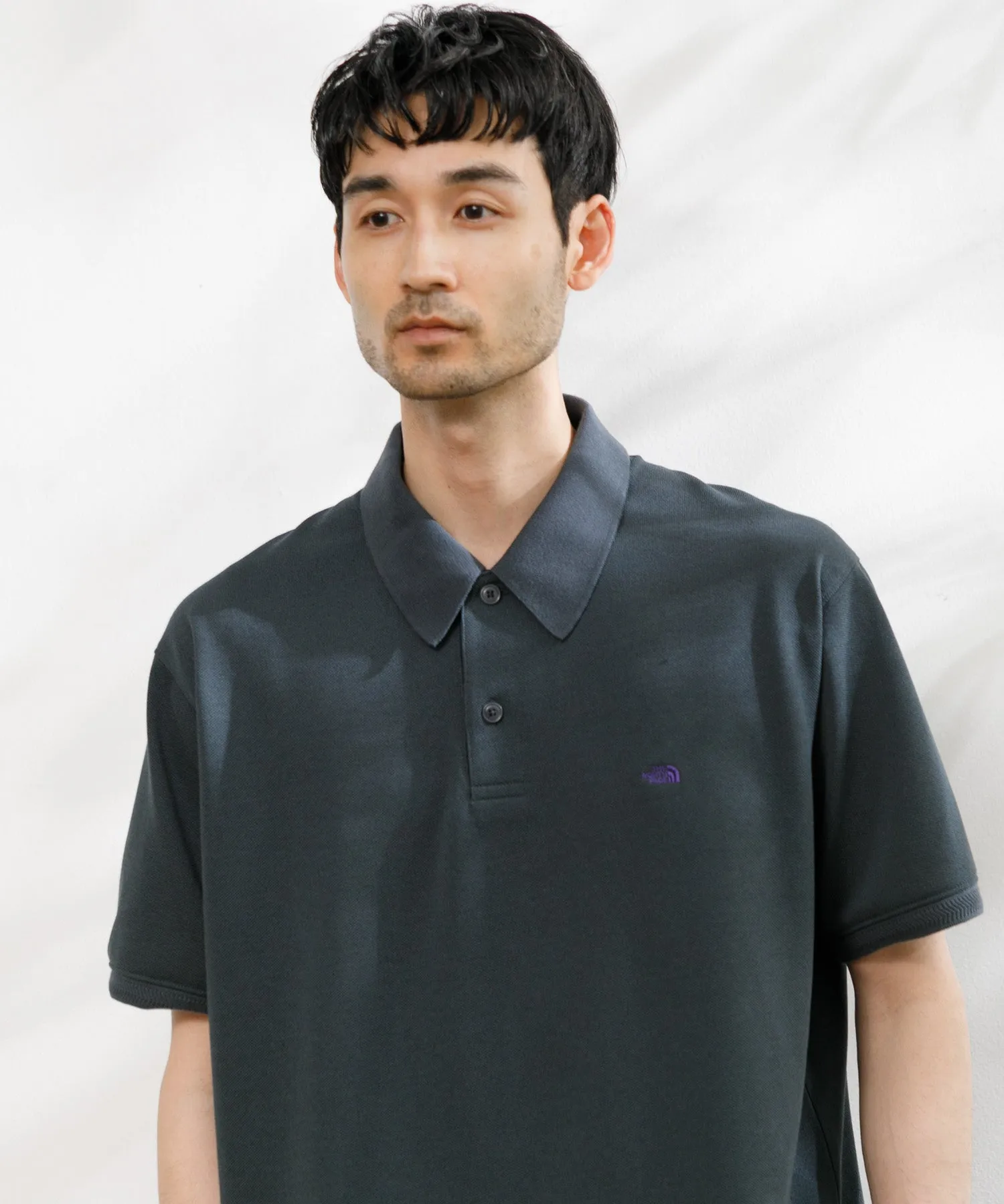 【MEN】THE NORTH FACE PURPLE LABEL Moss Stitch Field Short Sleeve Polo