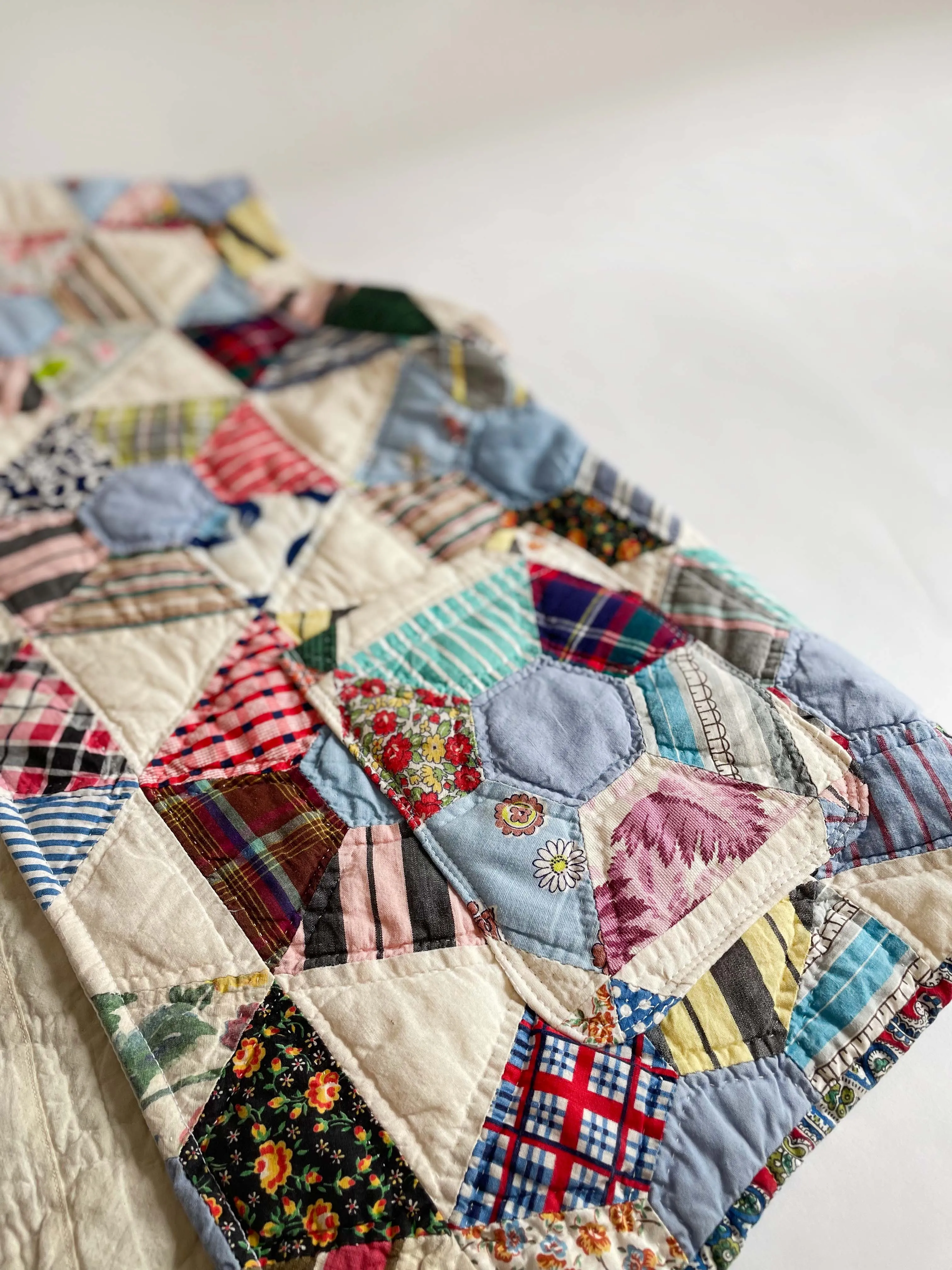 Rosalie Reclaimed Quilted Vest -  Scrappy Quilt