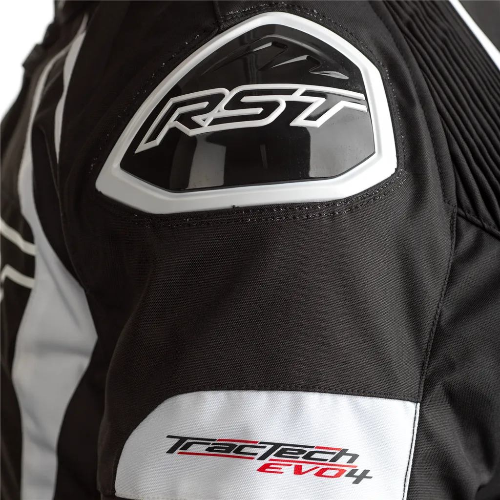 RST Tractech Evo 4 Mens Textile Jacket - Black / White