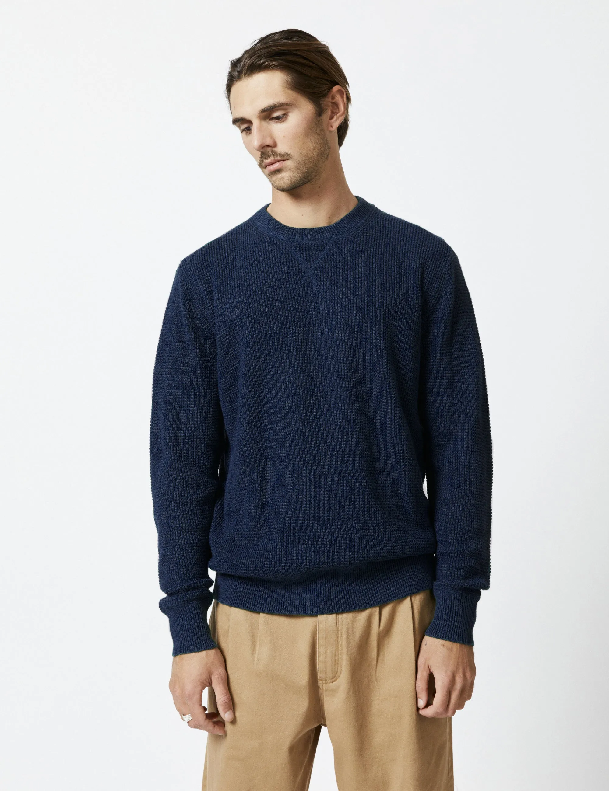 Sorrento Hemp Knit - Navy