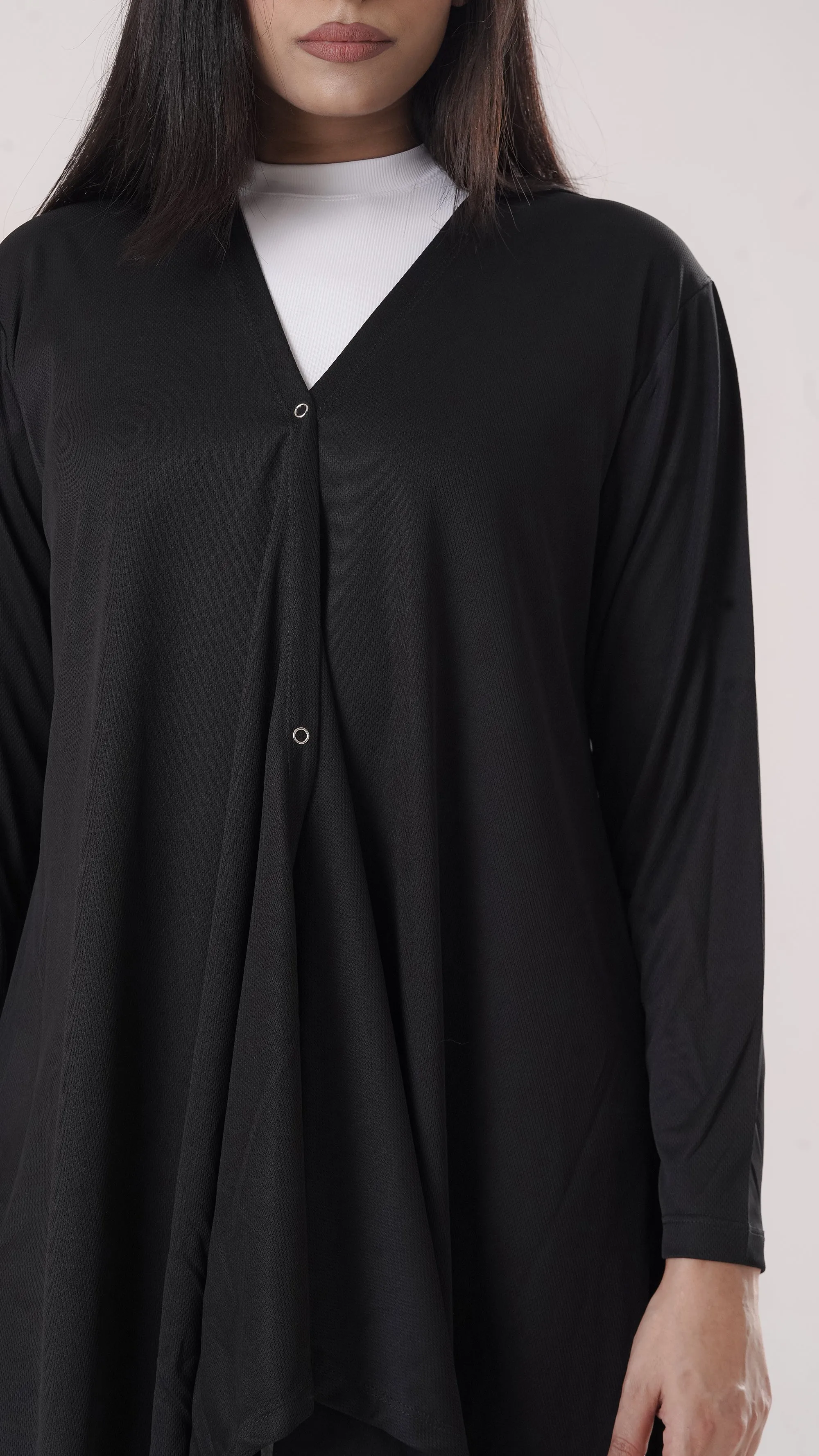 Tf-Black Modest Activewear Cover Up