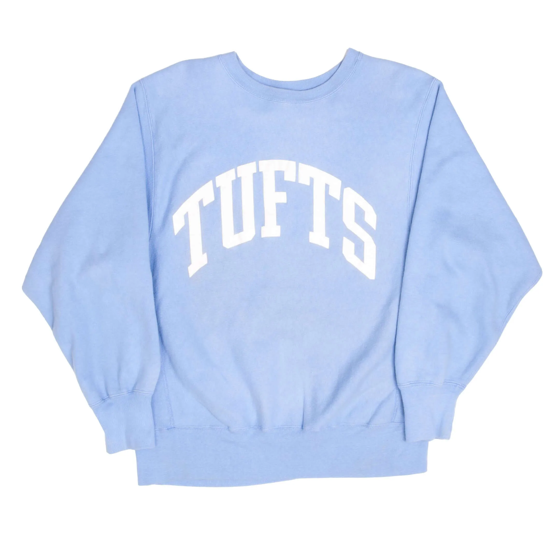 VINTAGE CHAMPION REVERSE WEAVE TUFTS UNIVERSITY SWEATSHIRT 1980S LARGE MADE USA