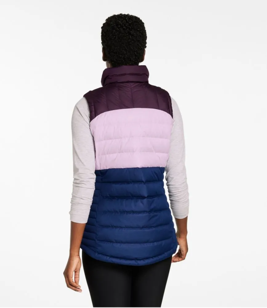 Women's Bean's Down Vest, Colorblock