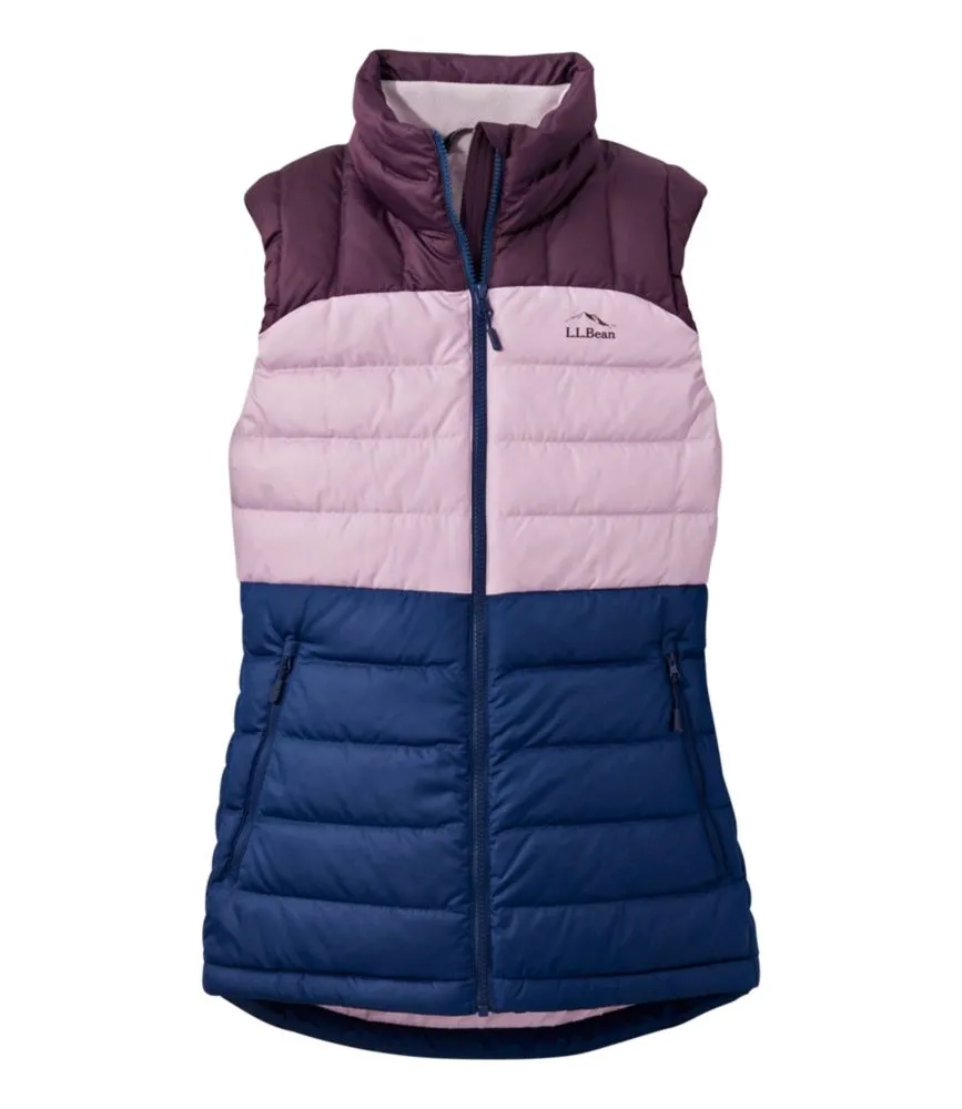 Women's Bean's Down Vest, Colorblock