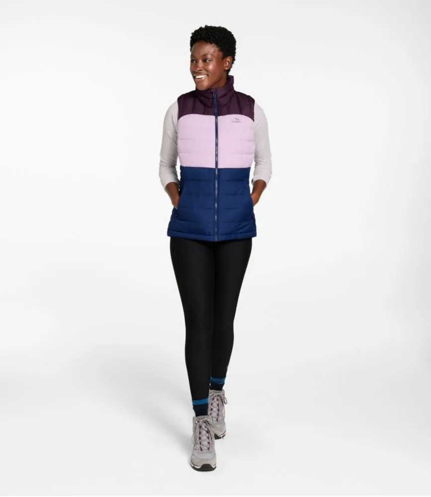 Women's Bean's Down Vest, Colorblock