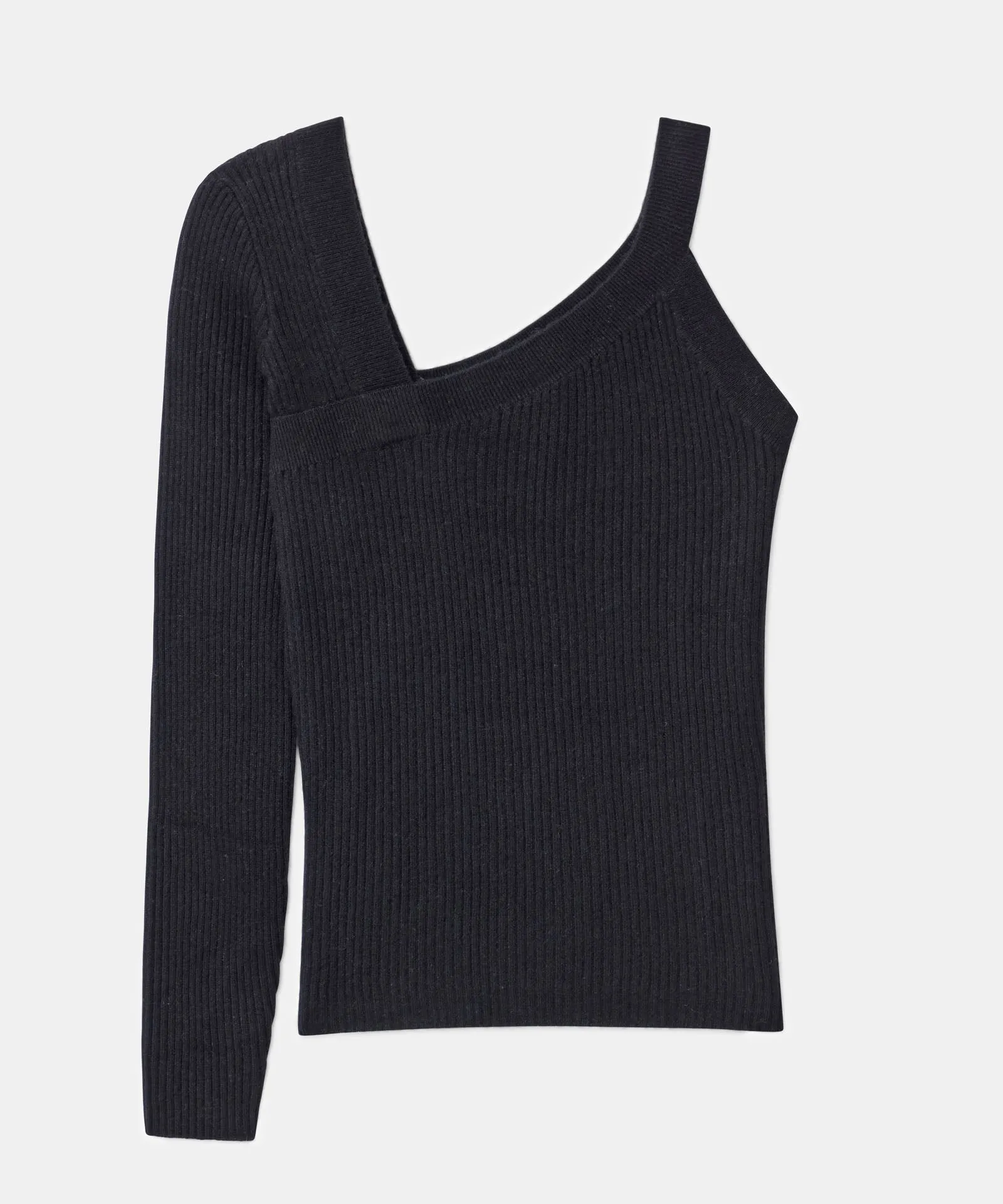 Wool Cashmere Asymmetrical Top